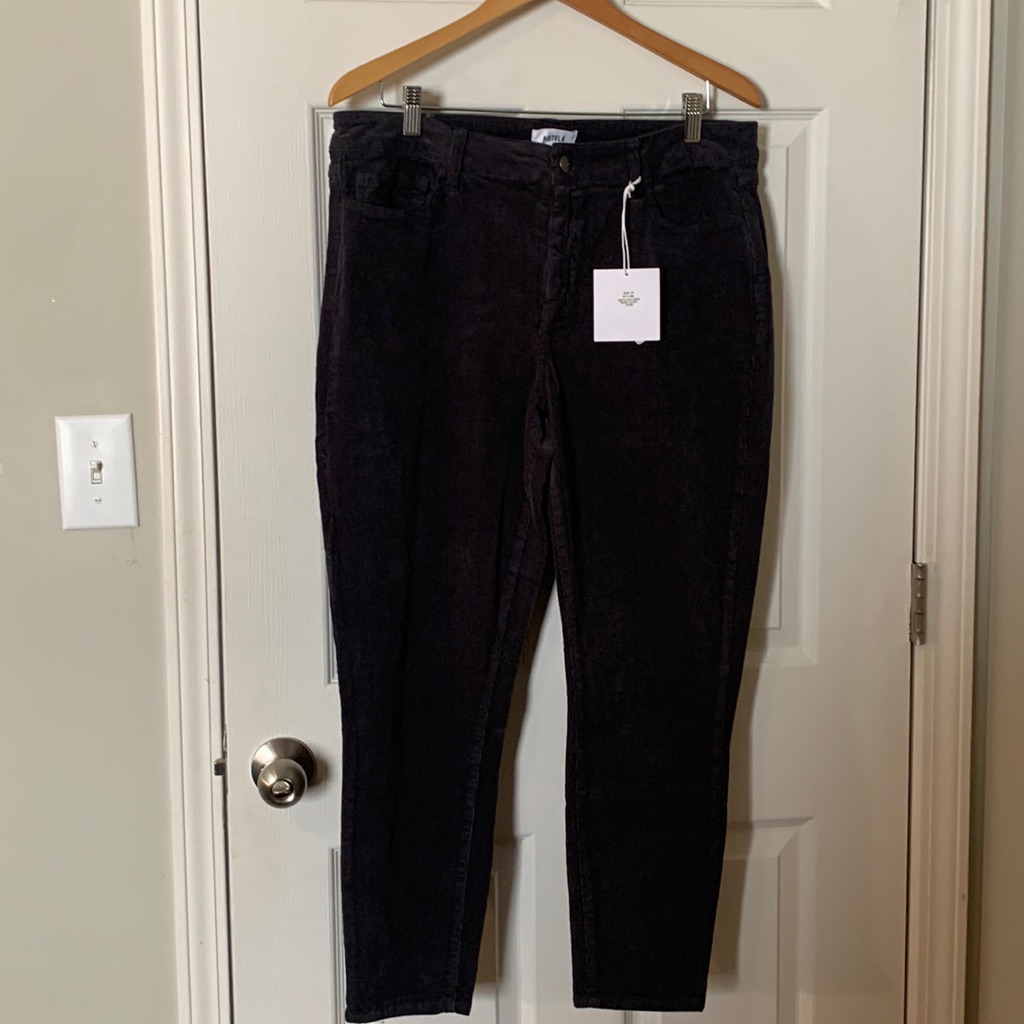 Pistola Stretch Corduroy Skinny Jeans In Dark Gray Nwt
